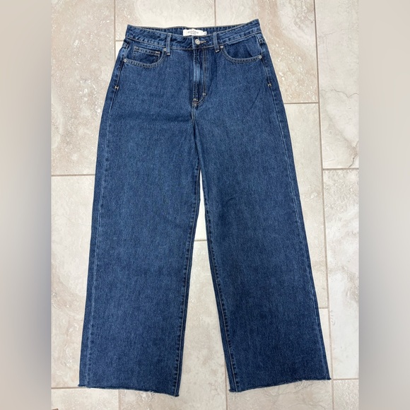 HIDDEN NWOT Logan Dad Jeans SZ 28 Wide Leg Fray Hem High-Rise Relaxed Fit Cotton - Picture 4 of 10